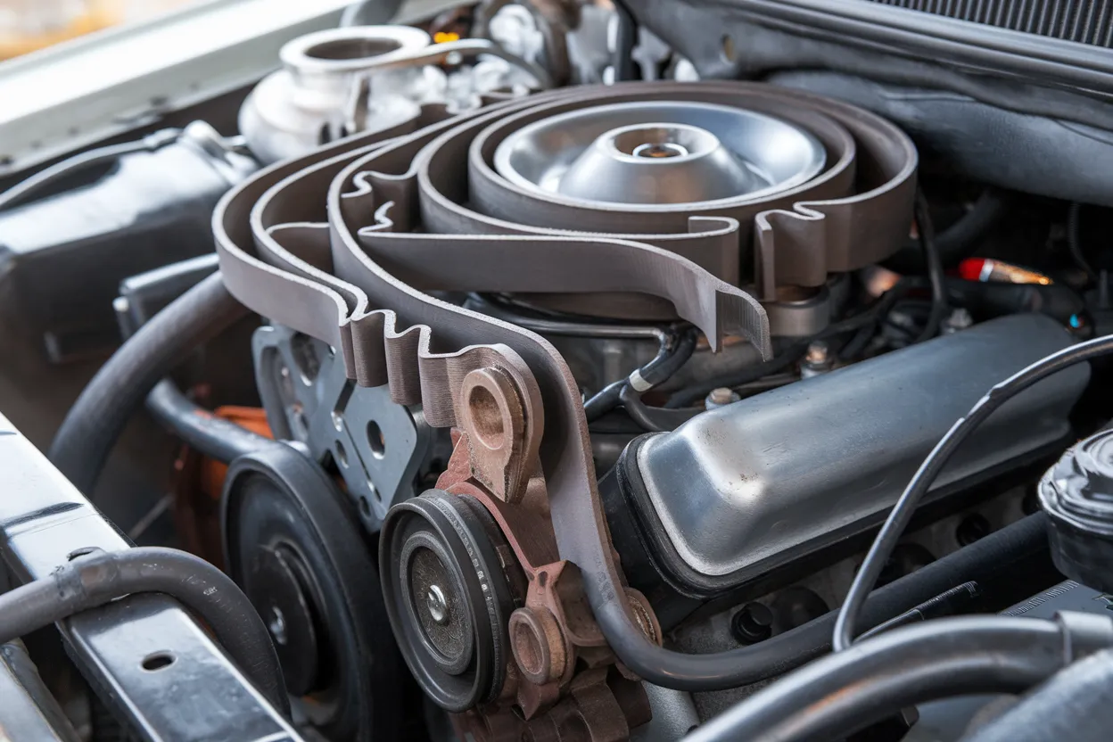 Courroie de distribution mal calée – les symptômes (bruits inhabituels du moteur, comme des cliquetis ou des sifflements)