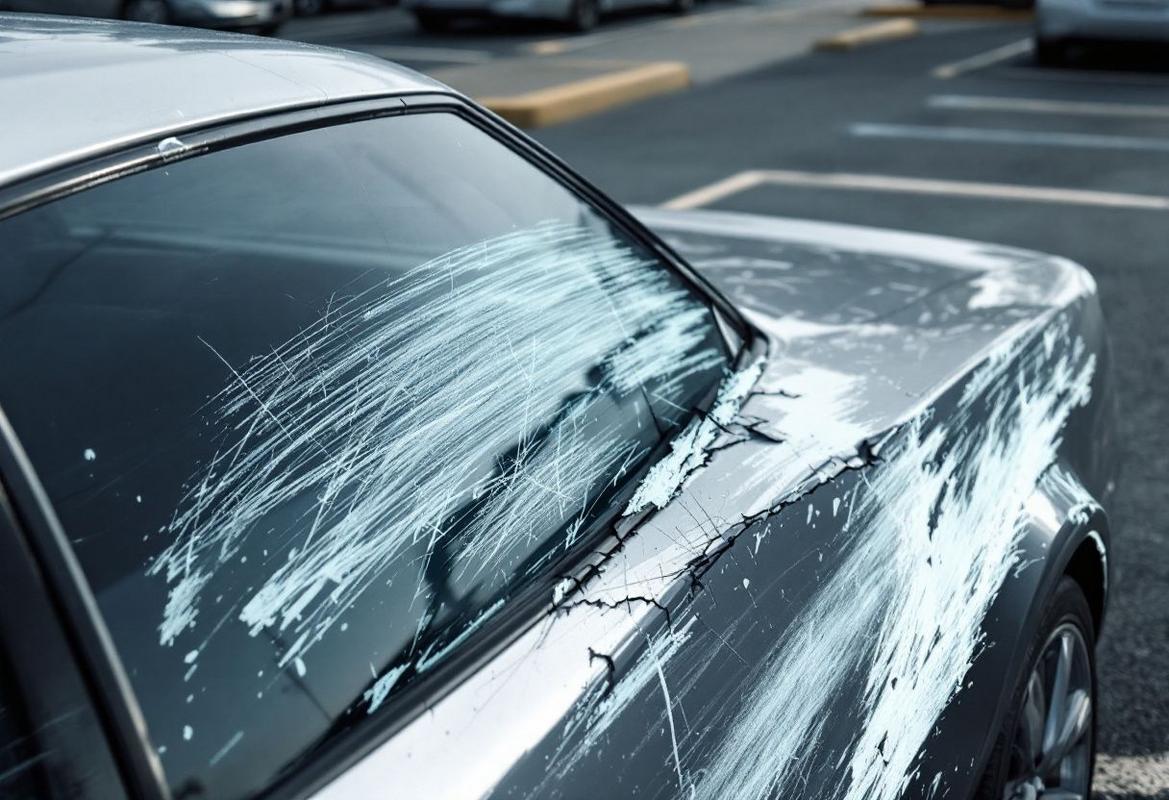 On m'a rayé ma voiture sur un parking : que faire ?