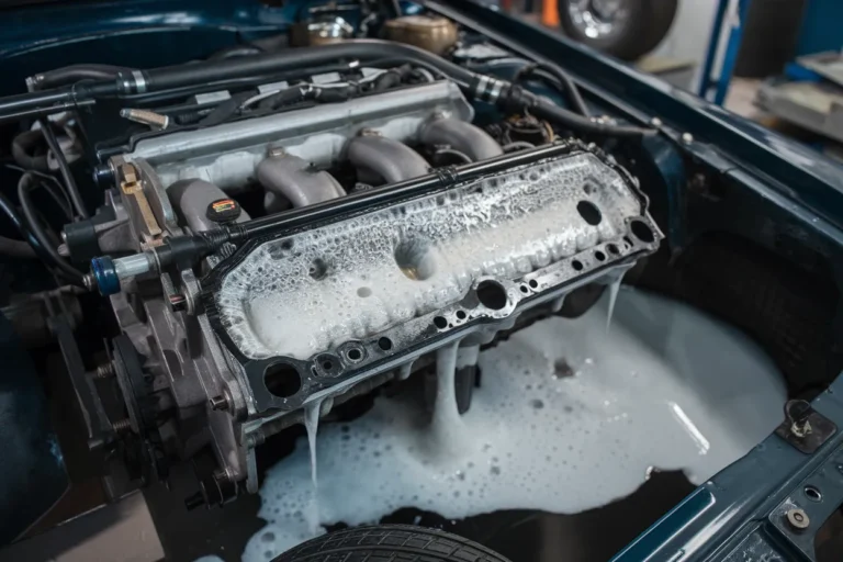 Symptômes d’un joint de culasse HS : comment les détecter ? (surchauffe, une consommation excessive de carburant, une fumée blanche ou bleue à l’échappement ou des bulles de gaz dans le liquide de refroidissement)