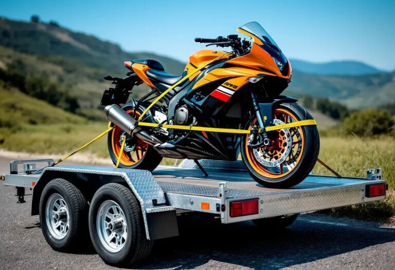 Comment sangle une moto sur remorque : Guide pratique
