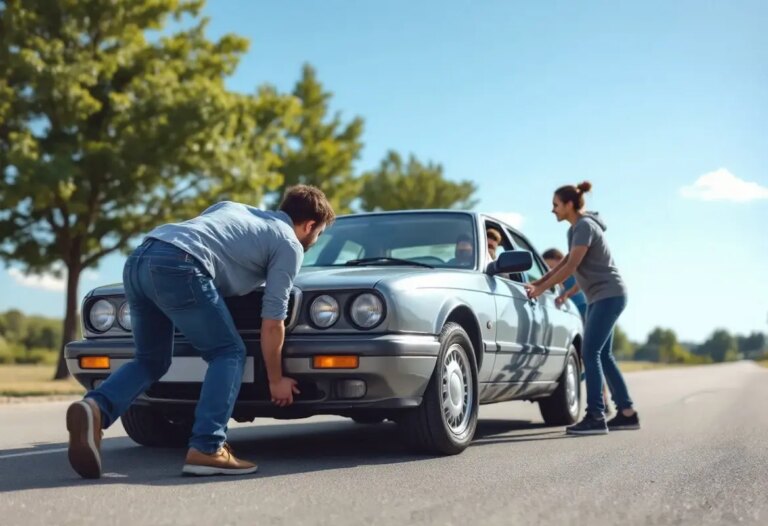 Comment démarrer une voiture en poussant ?