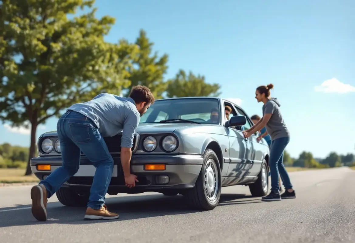 Comment démarrer une voiture en poussant ?